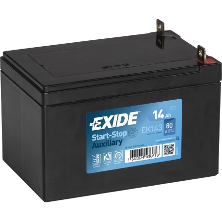 Autobatterie Exide EK143 12V 14Ah 80A AGM - 2