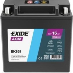 Batteria auto Exide EK151 12V 15Ah 200A AGM - 1