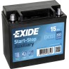 Car battery Exide EK151 12V 15Ah 200A AGM - 2