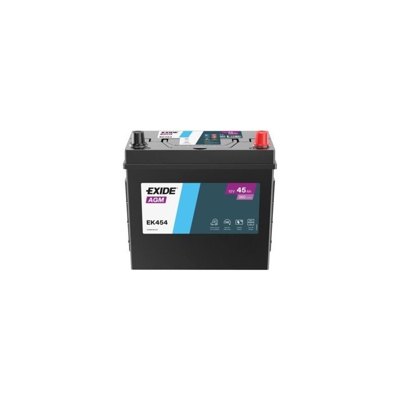 Zusatzbatterie AGM Exide EK454 12V 45Ah 380A - 1