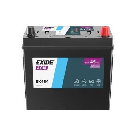 Auxiliary battery AGM Exide EK454 12V 45Ah 380A - 2