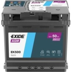 Car battery AGM Exide EK500 12V 50Ah 570A - 1