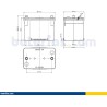 Start-Stop battery Exide EK508 12V 50Ah 800A AGM - 2