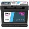 Batería Start-Stop Exide EK620 12V 62Ah 680A AGM - 1