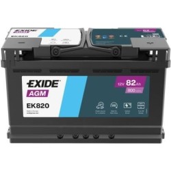 Batteria Start-Stop Exide EK820 12V 82Ah 800A AGM | baterias.com