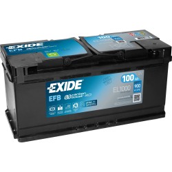 Start-Stop battery Exide EL1000 12V 100Ah 900A EFB - 2