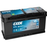 Start-Stop battery Exide EL1050 12V 105Ah 950A EFB - 2