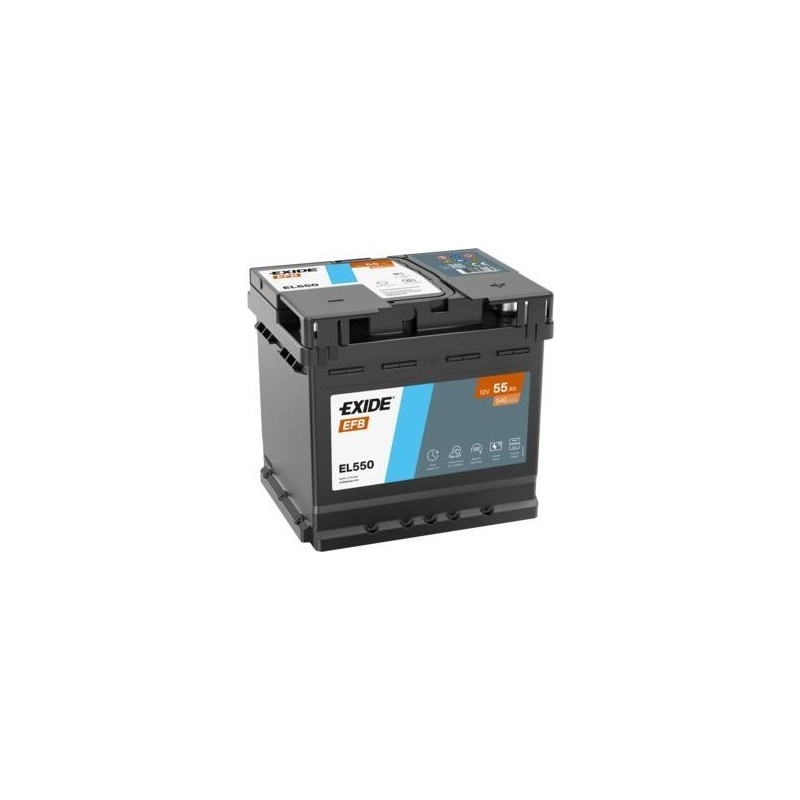 Batteria Start-Stop Exide EL550 12V 55Ah 540A EFB | baterias.com
