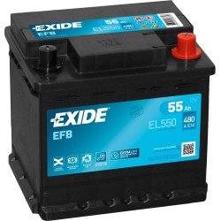 Start-Stop battery Exide EL550 12V 55Ah 540A EFB - 2