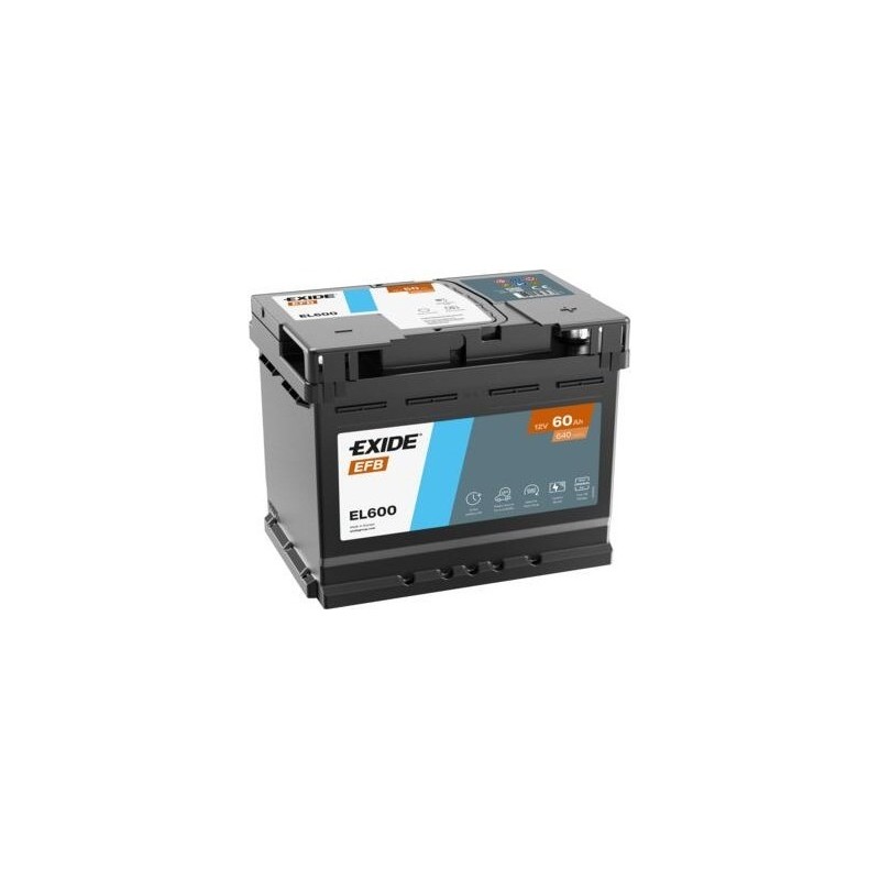 Batterie Start-Stop Exide EL600 12V 60Ah 640A EFB - 1