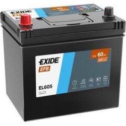 Start-Stop battery Exide EL605 12V 60Ah 520A EFB - 1