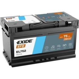 Batería Start-Stop Exide EL752 12V 75Ah 730A EFB - 1