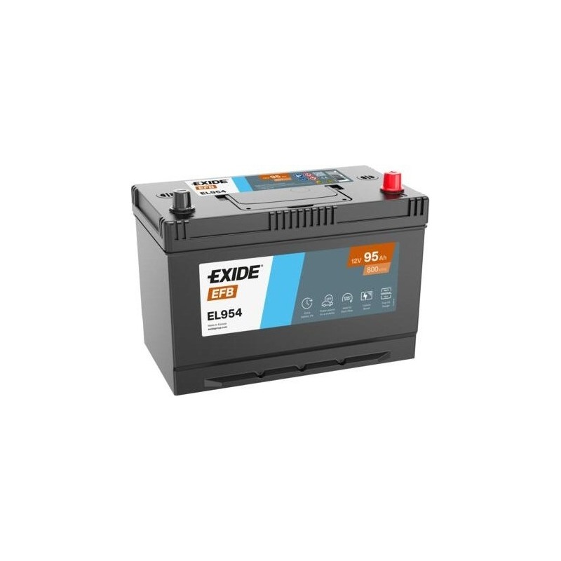 Start-Stop battery Exide EL954 12V 95Ah 800A EFB - 1