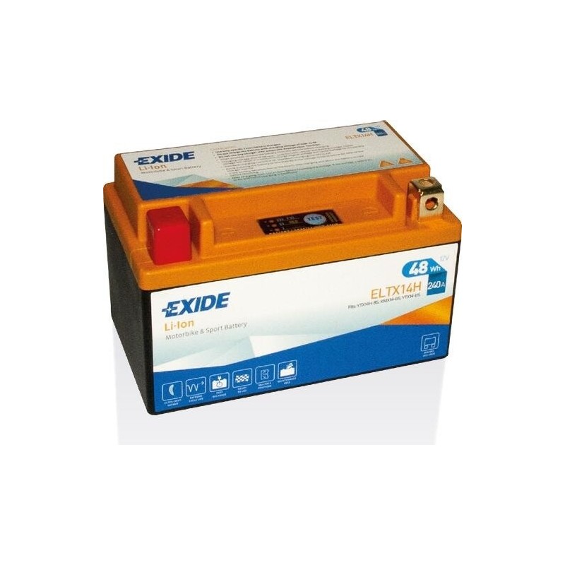 Motorcycle battery Exide ELTX14H 12V 4Ah 240A - 1