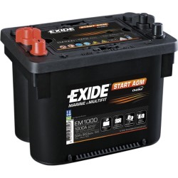 Batteria nautica Exide EM1000 12V 50Ah AGM - 3