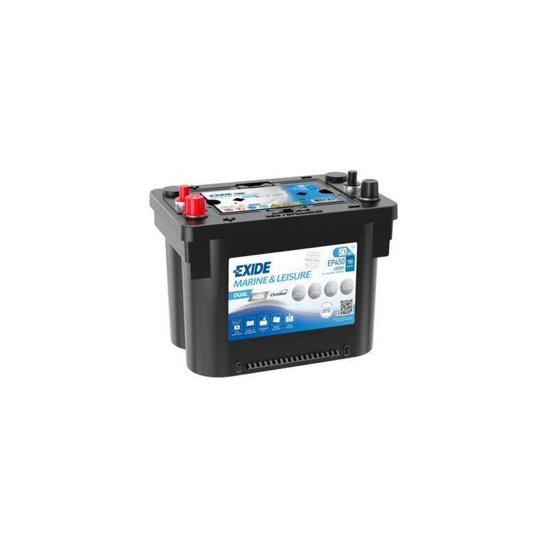 Marine battery Exide EP450 12V 50Ah AGM - 1