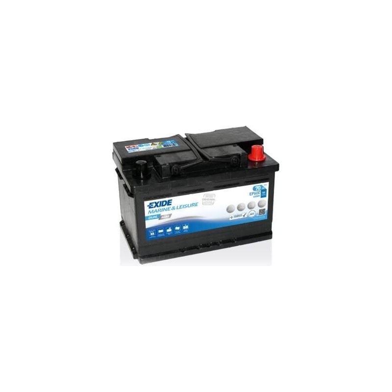 Bootsbatterie Exide EP600 12V 70Ah AGM - 1