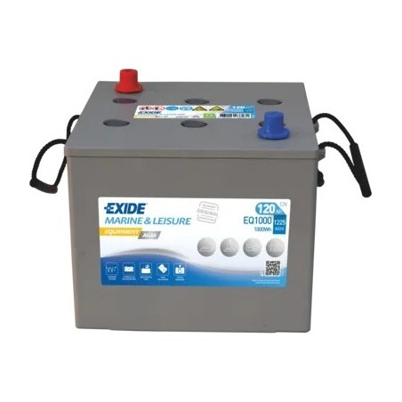 Batteria nautica Exide EQ1000 12V 120Ah AGM - 2
