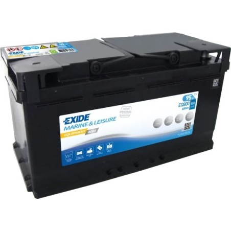 Batteria nautica Exide EQ800 12V 95Ah AGM - 2