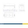 Batteria nautica Exide ES1350 12V 120Ah GEL - 2
