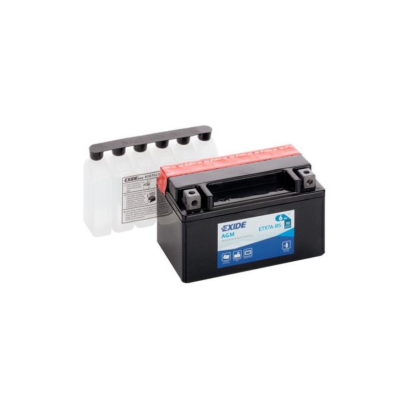 Motorradbatterie Exide ETX7A-BS 12V 6Ah 90A AGM – Bild 2