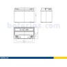 Motorcycle battery Exide ETX9-BS 12V 8Ah 120A AGM - 2