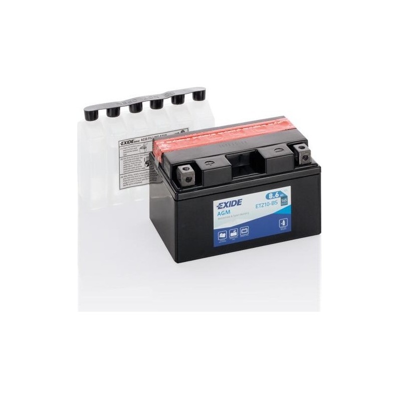 Motorradbatterie Exide ETZ10-BS 12V 9Ah 145A AGM - 1
