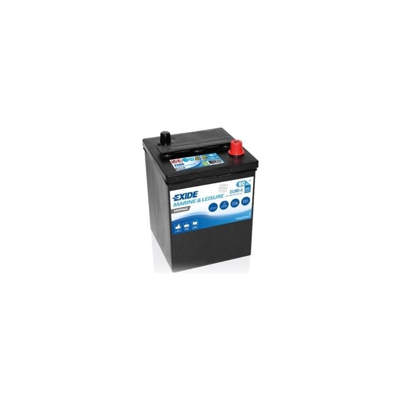 Batterie marine Exide EU80-6 6V 80Ah - 1