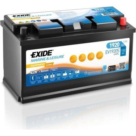 Batterie marine Litio Exide EV1920S 12V 150Ah - 2