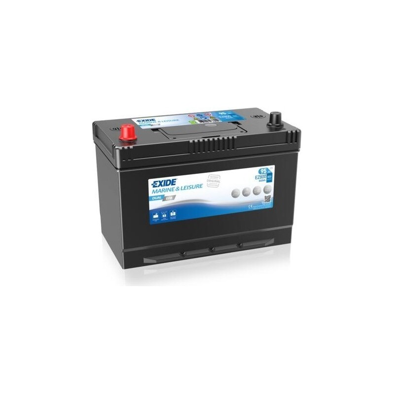 Marine battery EFB Exide EZ800 12V 95Ah 800A - 1