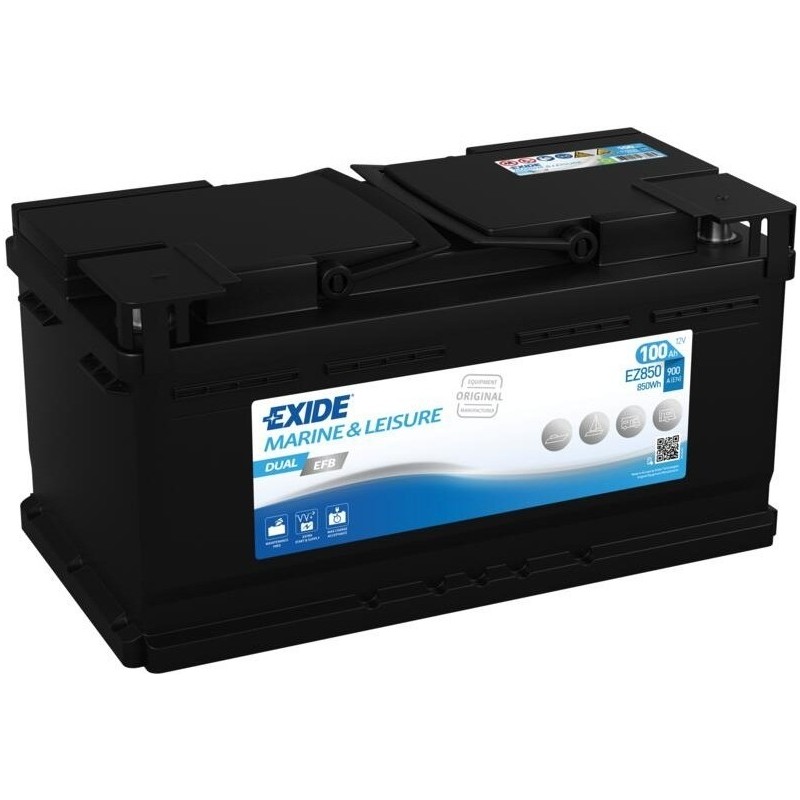 Marine battery Exide EZ850 12V 100Ah EFB - 1