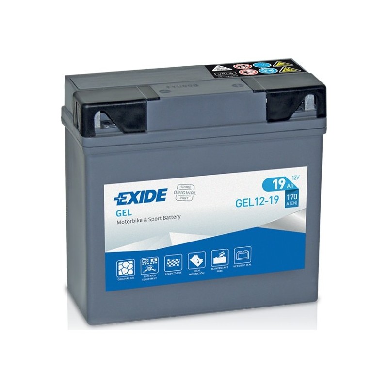 Motorcycle battery Exide GEL12-19 12V 19Ah 170A GEL – image 5