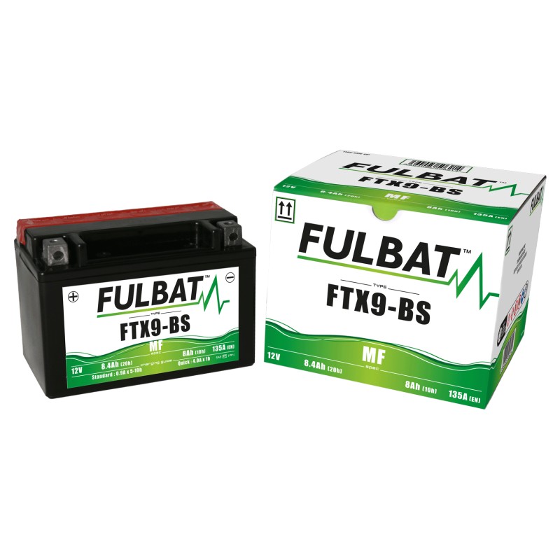 Batteria moto Fulbat FTX9-BS 12V 8.4Ah 135A AGM | baterias.com