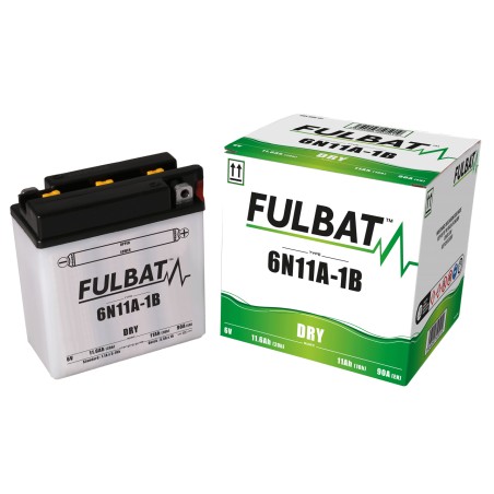 Motorradbatterie Fulbat 6N11A-1B 6V 11.6Ah 90A | baterias.com