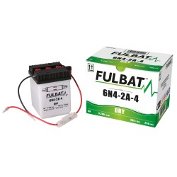 Motorcycle battery Fulbat 6N4-2A-4 6V 4.2Ah 25A | baterias.com
