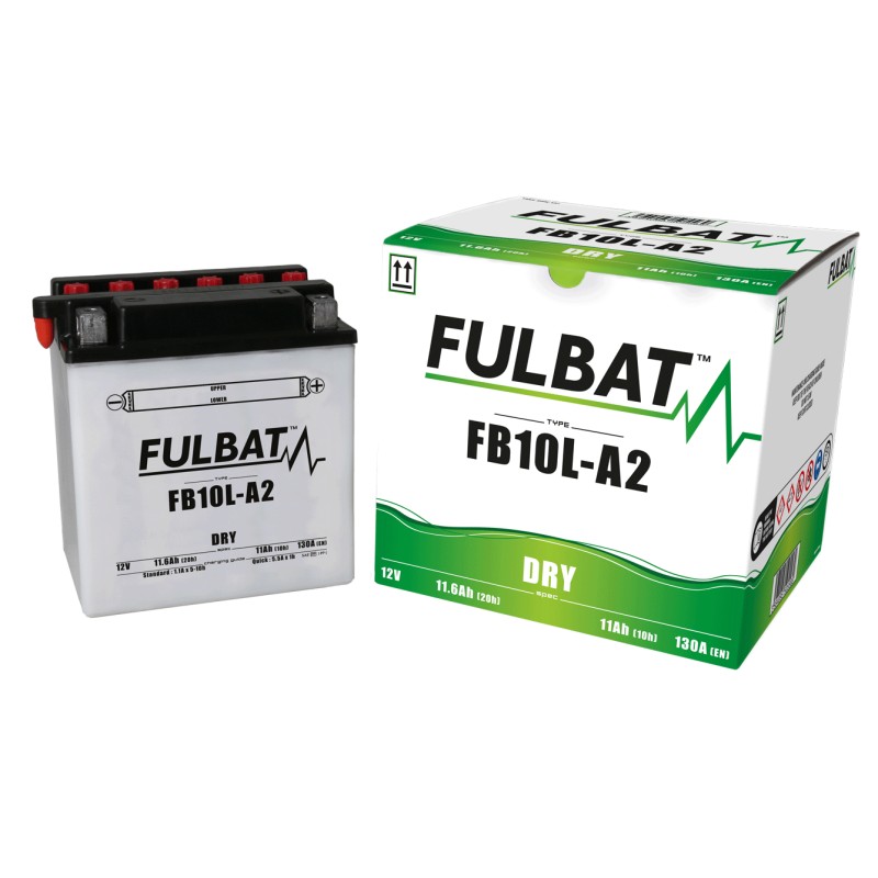Motorradbatterie Fulbat FB10L-A2 12V 11.6Ah 130A | baterias.com