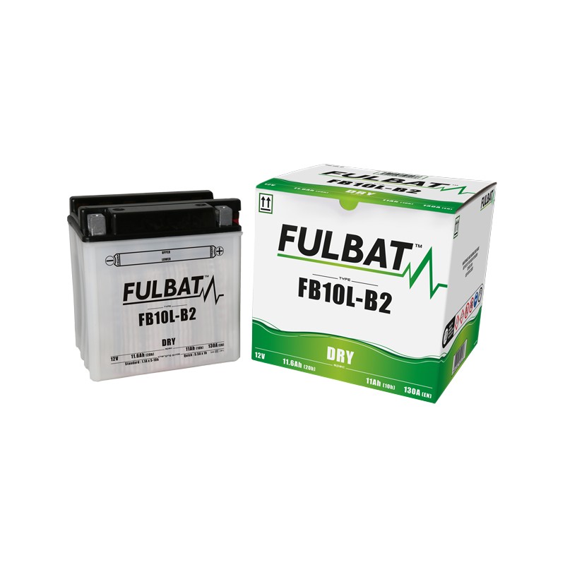 Batteria moto Fulbat FB10L-B2 12V 11.6Ah 130A | baterias.com
