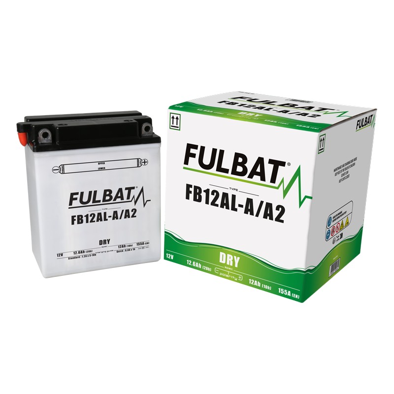 Batteria moto Fulbat FB12AL-A/A2 12V 12.6Ah 155A | baterias.com
