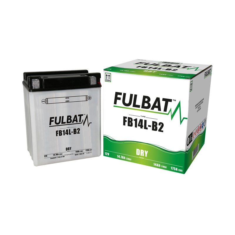Batería de moto Fulbat FB14L-B2 12V 14.7Ah 175A | baterias.com