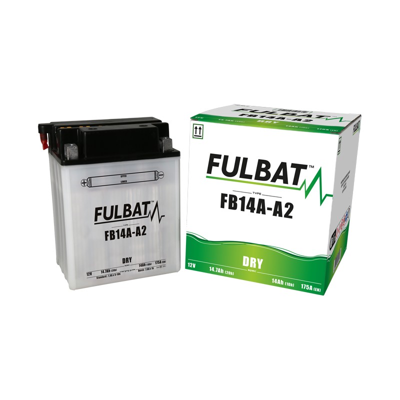 Motorcycle battery Fulbat FB14A-A2 12V 14.7Ah 175A | baterias.com