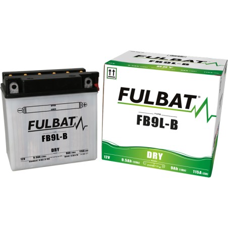 Bateria de mota Fulbat FB9L-B 12V 9.5Ah 115A | baterias.com