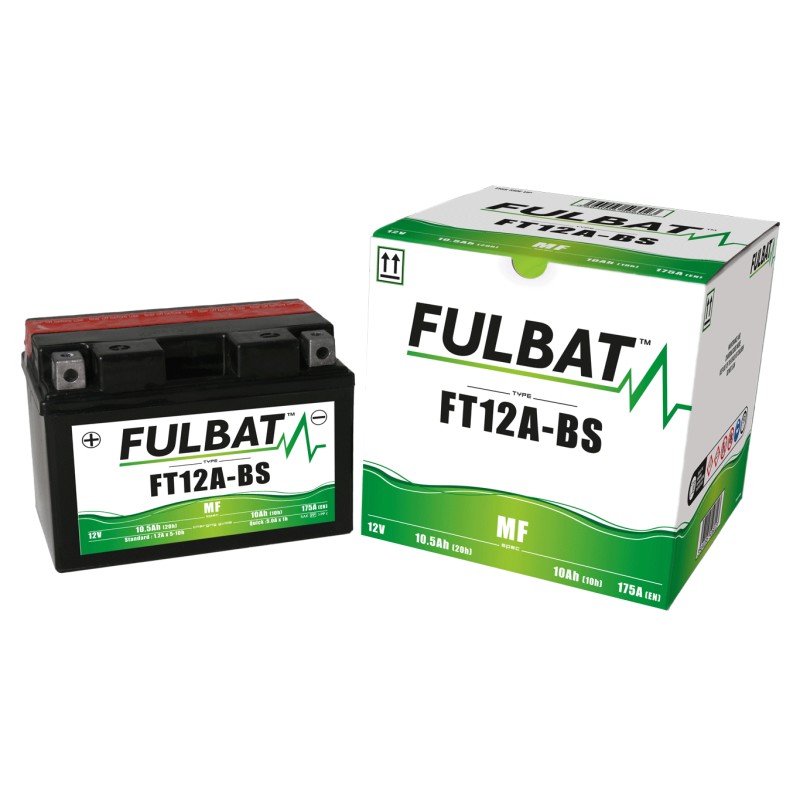 Batería de moto Fulbat FT12A-BS 12V 10.5Ah 175A AGM
