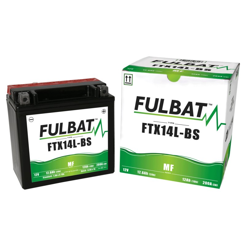 Motorcycle battery Fulbat FTX14L-BS 12V 12.6Ah 200A AGM