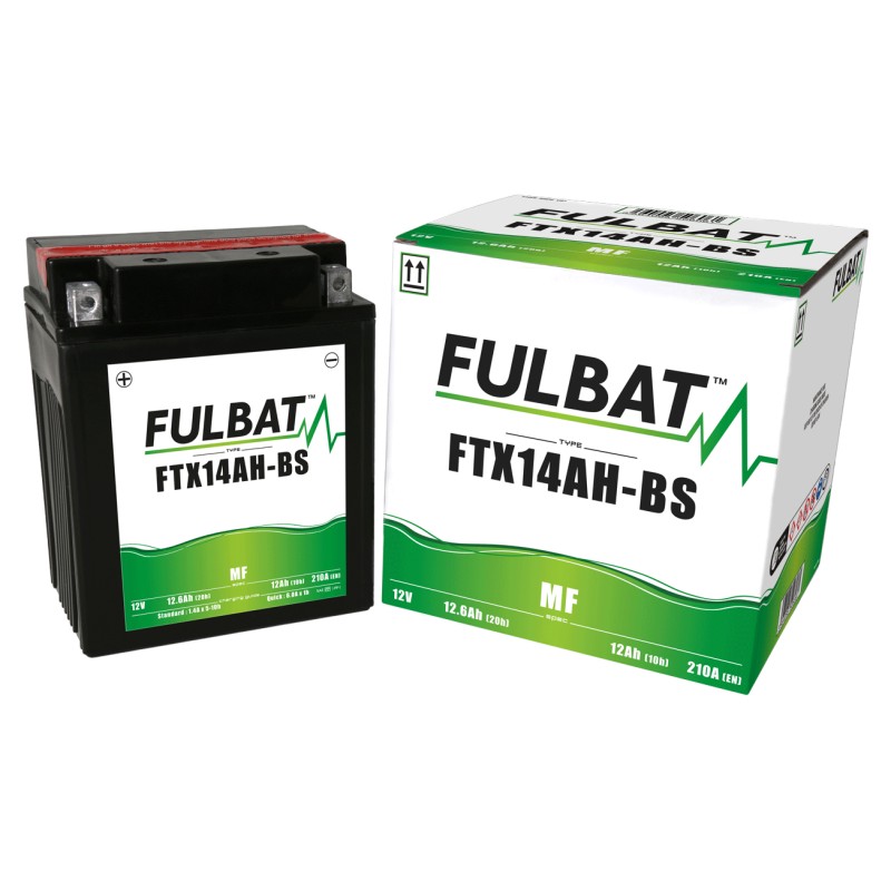 Motorcycle battery Fulbat FTX14AH-BS 12V 12.6Ah 210A AGM