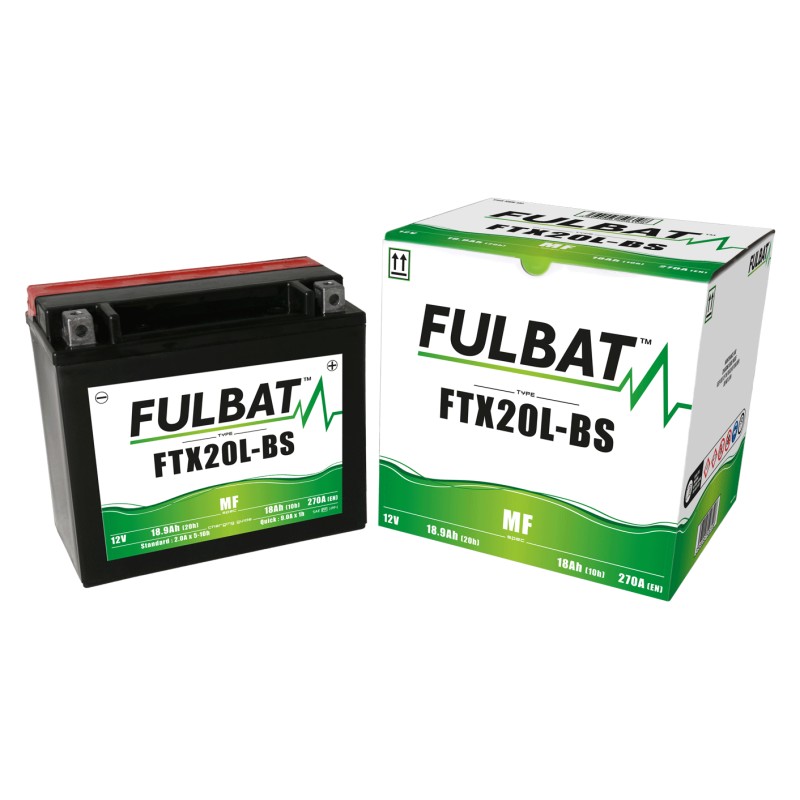 Motorcycle battery Fulbat FTX20L-BS 12V 18.9Ah 270A AGM