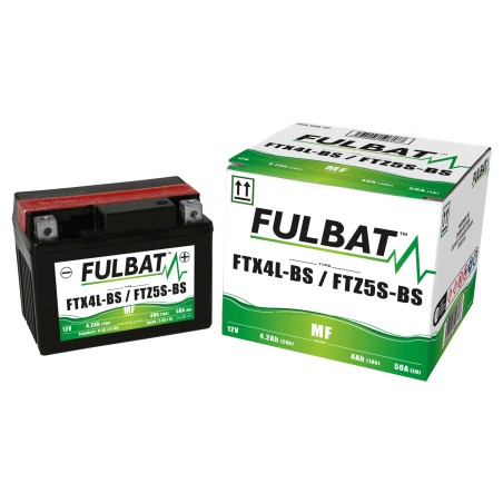 Motorcycle battery Fulbat FTX4L-BS / FTZ5S-BS 12V 4.2Ah 50A AGM