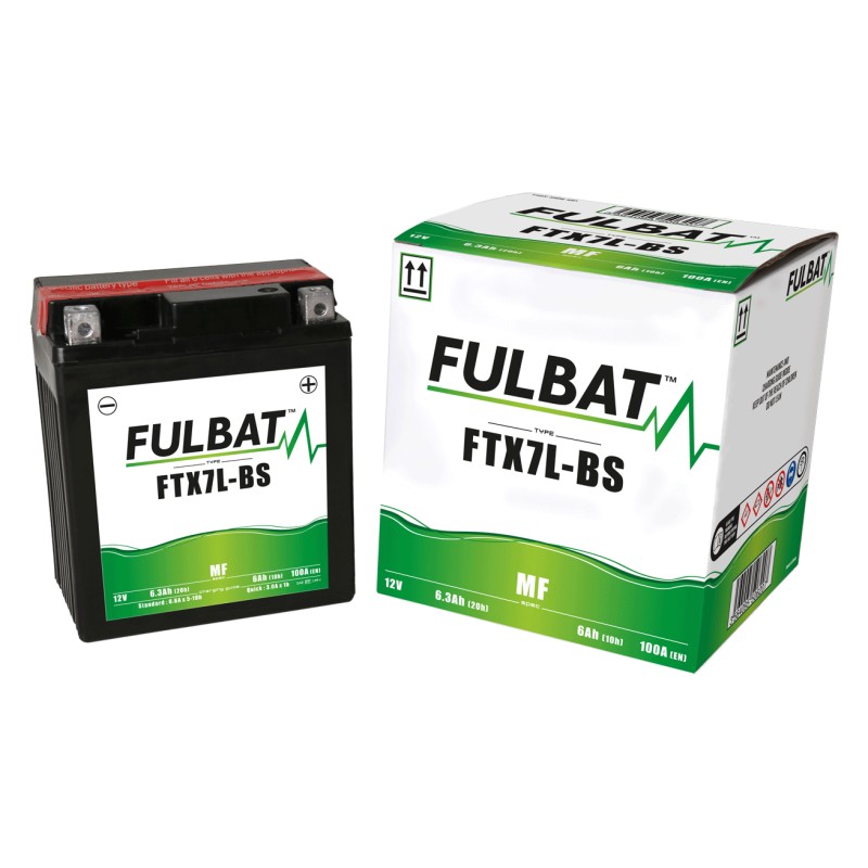 Motorcycle battery Fulbat FTX7L-BS 12V 6.3Ah 100A AGM