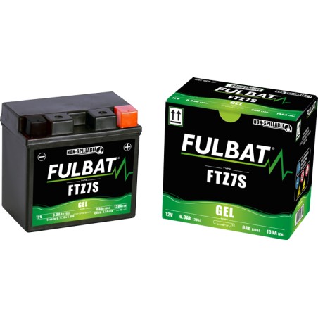 Batteria moto Fulbat FTZ7S GEL 12V 6.3Ah 130A GEL | baterias.com