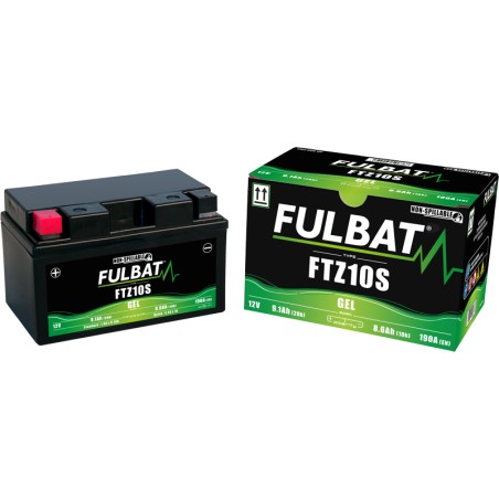 Motorcycle battery Fulbat FTZ10S GEL 12V 9.1Ah 190A GEL