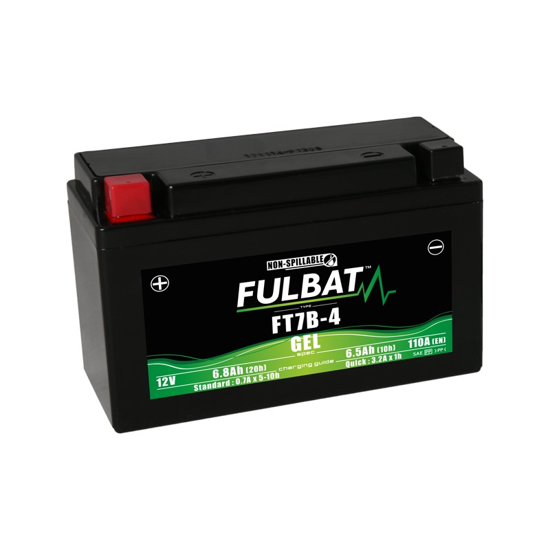 Motorcycle battery Fulbat FT7B-4 GEL 12V 6.8Ah 110A GEL